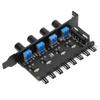 4 Knob Design Fan Speed Controller 8 Channels PWM Fan Hub Practical PC Fan Hub  CPU Cooling