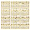 12pcs Hollow Design Candy Box Elegant Golden Color Present Jar Reusable Clear Material Favor Boxes Birthday Party