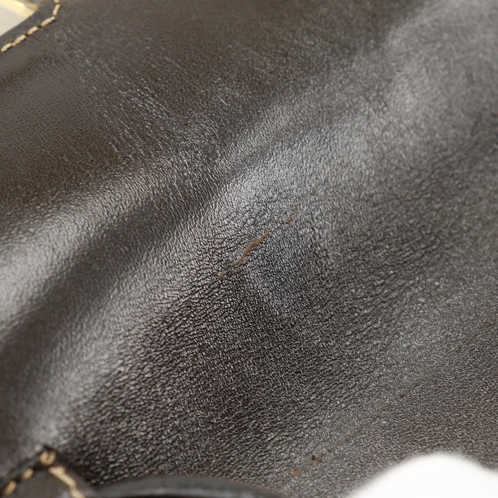 FENDI Mamma bucket Shoulder Bag Zucchino 2-way clutch Brown Plastics Women Used