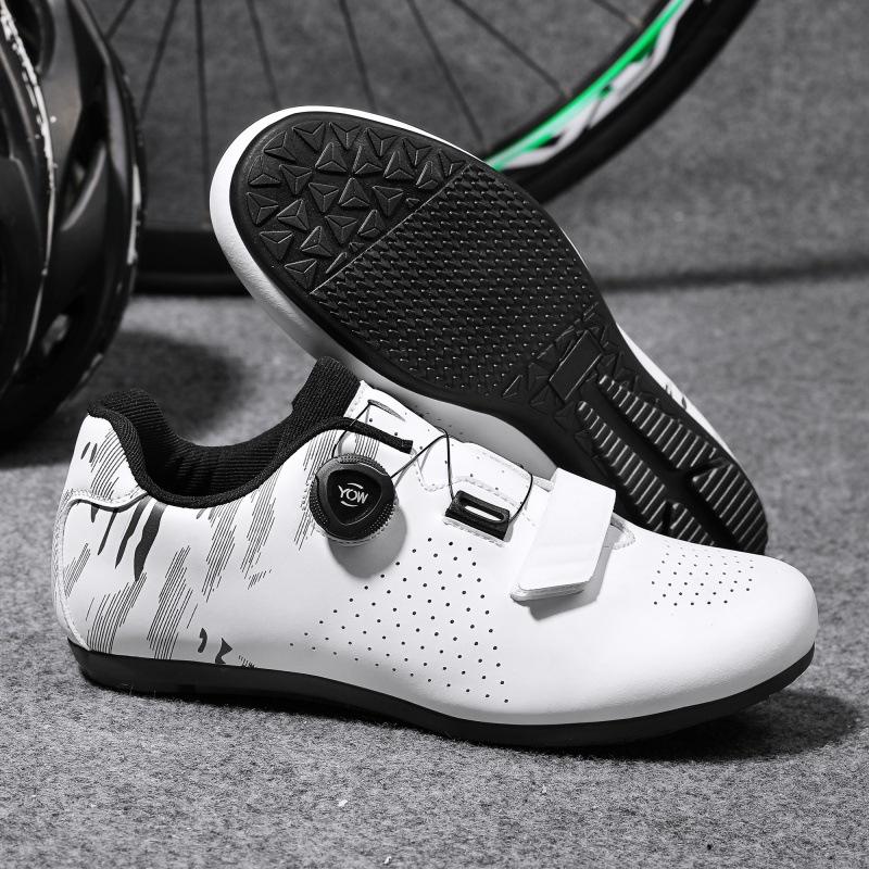 Zapatillas de Ciclismo para Hombre y Mujer, Zapatos para Bicicleta, Hebilla Giratoria, Bloqueo de Montaña, Bloqueo de Carretera, Zapatillas de Ciclismo para Exteriores Desbloqueadas
