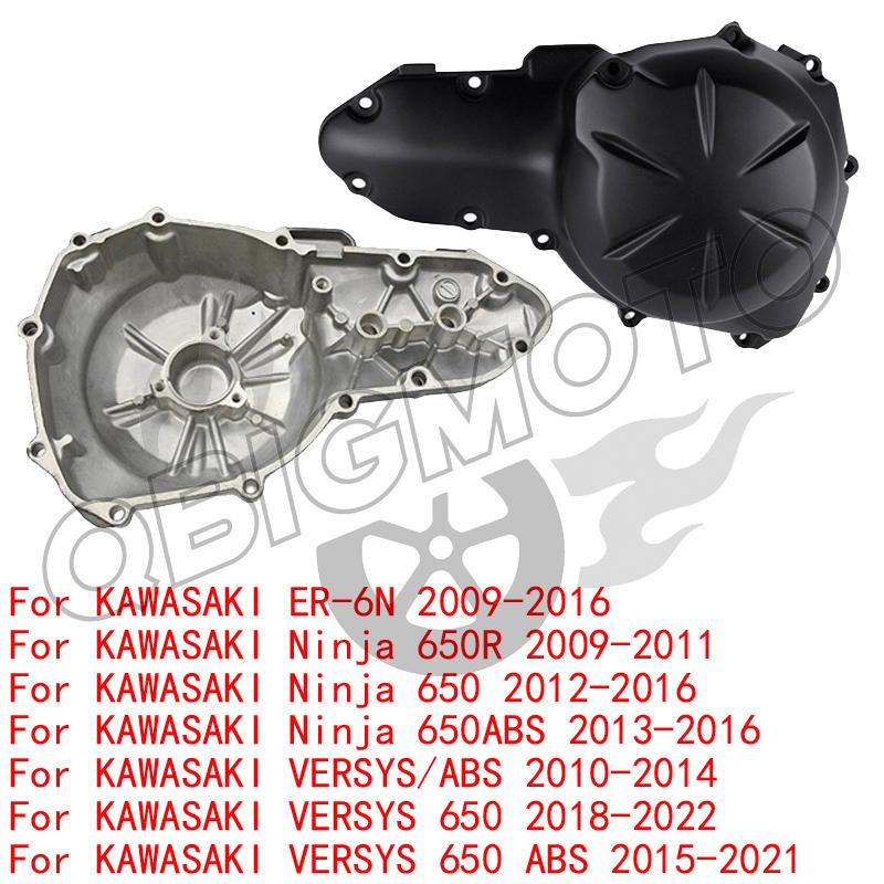 VERSYS650 2022 Motorcycle Left Crankcase Stator Engine Cover For KAWASAKI ER6N Ninja 650R VERSYS 650 ABS Ninja650 2009-2021