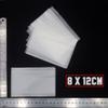 MNFT 500Pcs Fast Dissolving Non Residue PVA Bags  Sizes 6x12cm/8x12cm Carp Fishing Practical Fishing Tackle