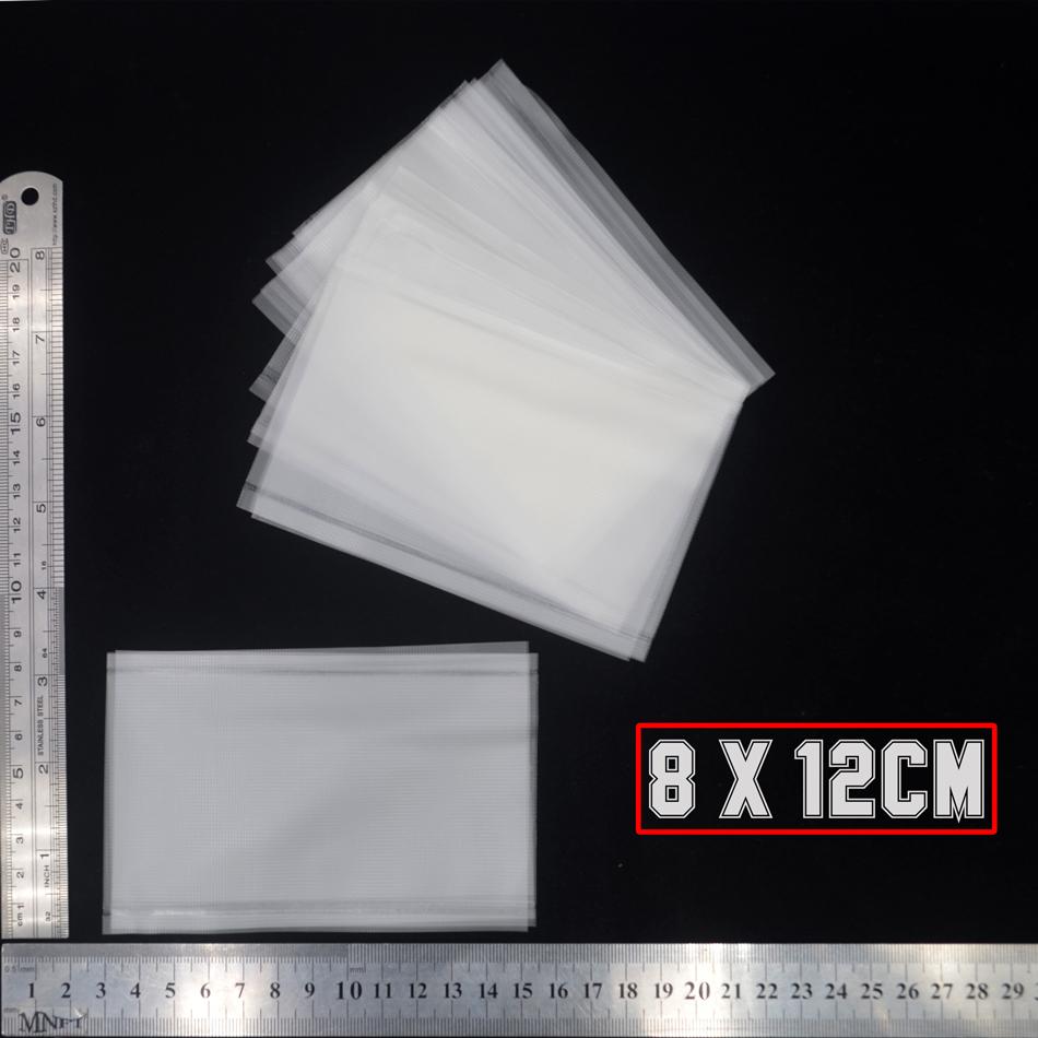 MNFT 500Pcs Fast Dissolving Non Residue PVA Bags Sizes 6x12cm/8x12cm Carp Fishing Practical Fishing Tackle