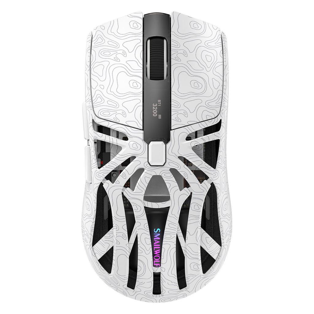 Smailang M8 Wireless Gaming Mouse - Esports Bluetooth, PAW3311 Sensor, 3 Modes, Screen Display, Charging Dock, USB.