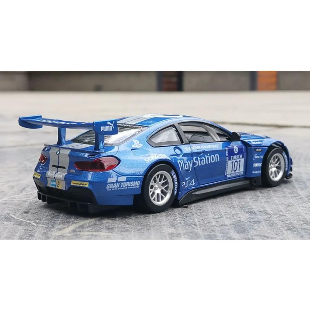 1/32 BMW M6 GT3 Rally Car Alloy Model Car Toy Diecasts Casting Sound and Light Car Toys for Children Vehicle