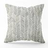 Nordic Minimalist Gray Geometric Printed Pattern Square Cushion Cover for Home Living Room Sofa Chair Decorative Pillowcase,(1)