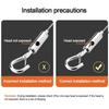 New Stainless Steel Wire Rope Adjustable With Locking Suspension Lanyard Retractable Fastening
