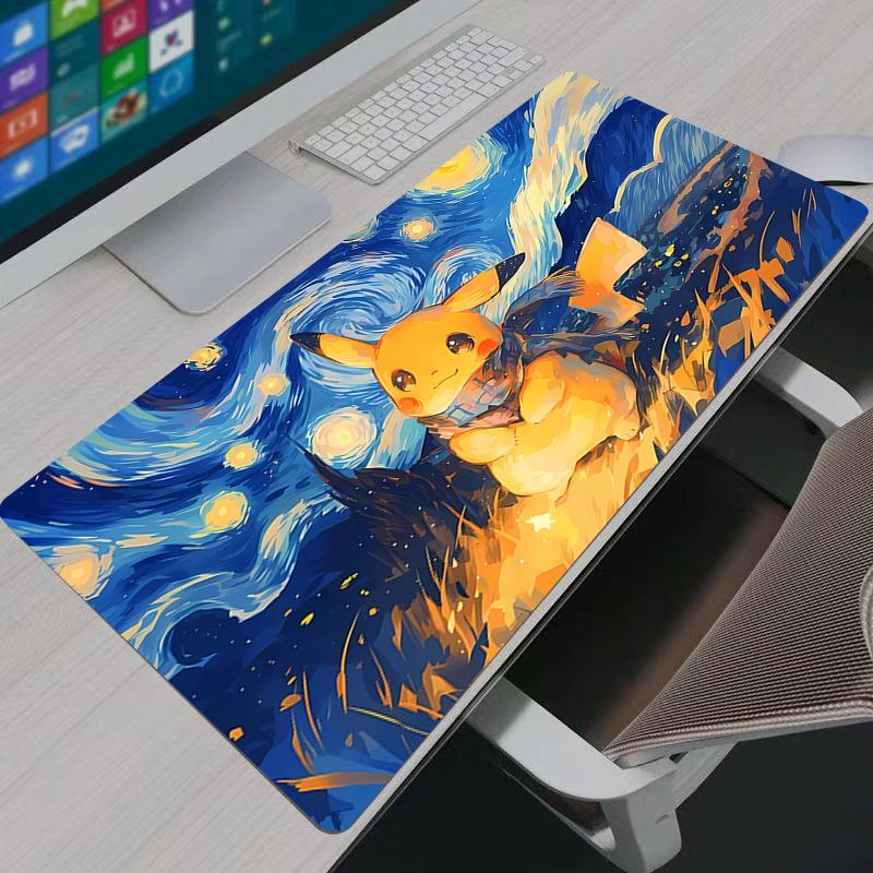 Pokemon Pikachu Mouse Pad Larger XXL x Speed Mini Pc Computer Keyboard Desk Mat xxl Gaming Accessories Mousepad 40x80x0.2cm