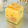 Cute Cheese Stress Toy Simulation Squeeze Decompress Toy for Kids Teens Adults Study Work Home School Office Fidget Toy