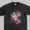 Three Crabs Graphic T-shirts, Vintage Crustacean Moon Tshirt, Crab Shirt, Funny Crab Tee, Oversized Meme Crab Tshirt, Sea Creature Tee