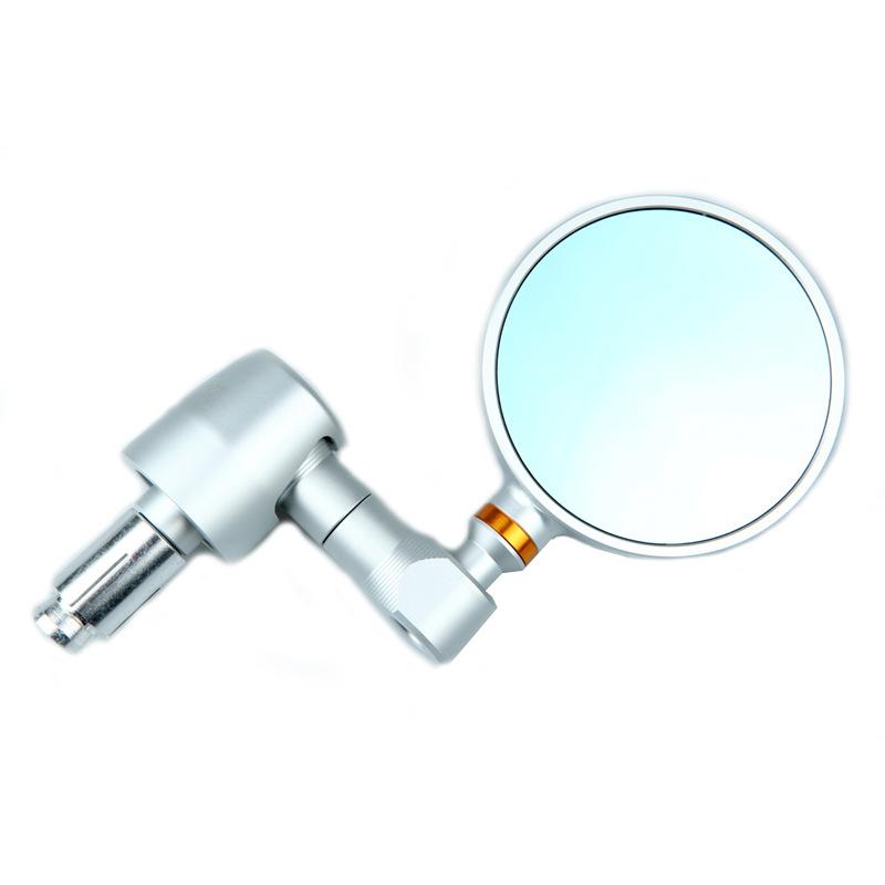 

Круглые мотоциклетные антибликовые зеркала заднего вида с ЧПУ для скутеров, боковые зеркала на руль для Yamaha MT07 MT09 FZ09 YZF R1 R6 серебро белый