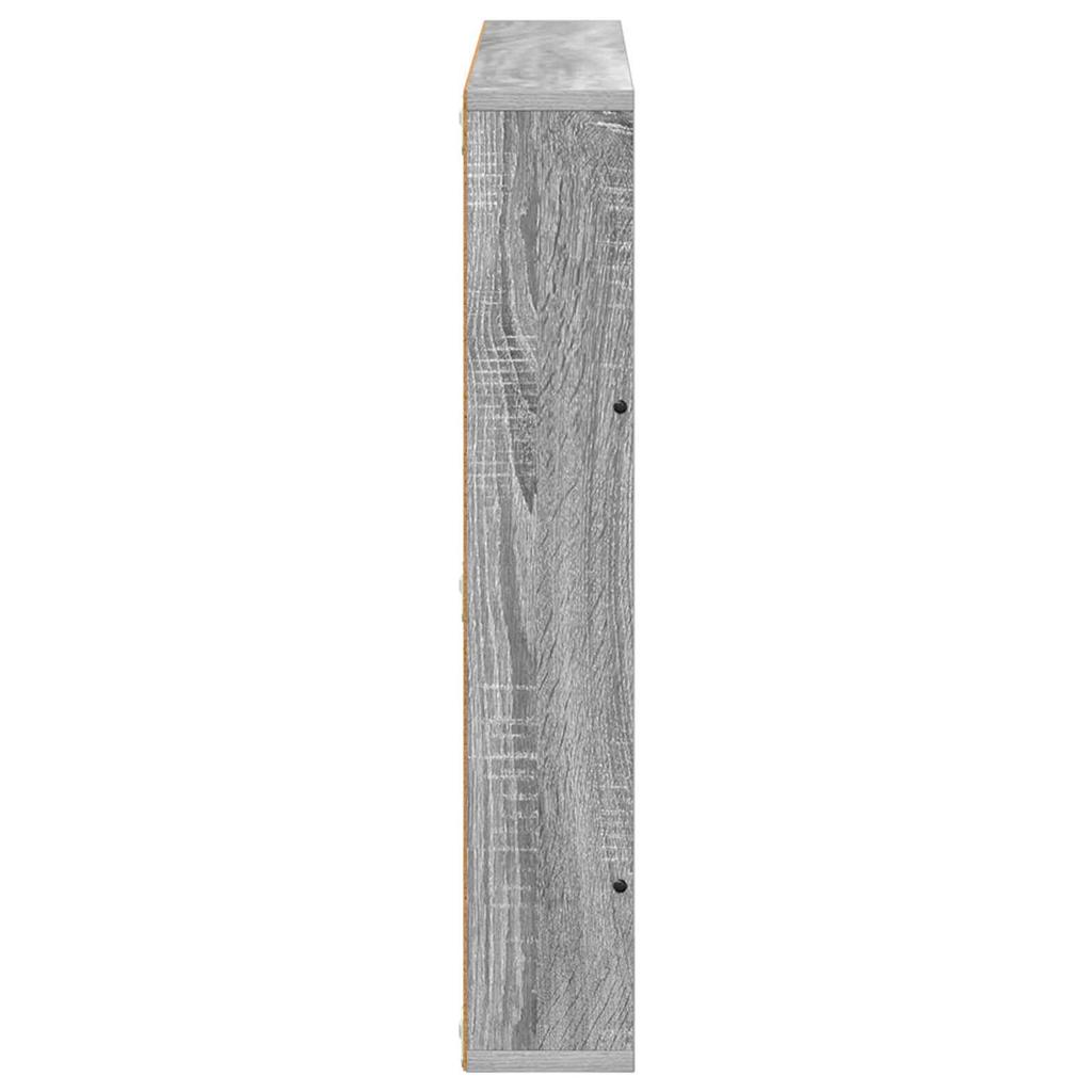 Magazine Shelf Grey Sonoma 80 x 12 x 70 cm Particleboard