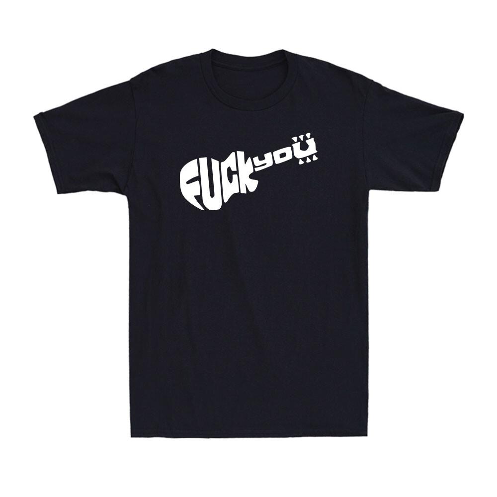Guitar Offensive Guitarist Electric Bass Acoustic Player Rock Music T-Shirt Unisex T-Shirt M