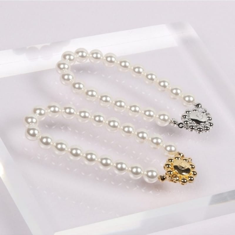 Dana Burton [Magnetic One-Touch] Ballerina Bracelet_8mm Pearl