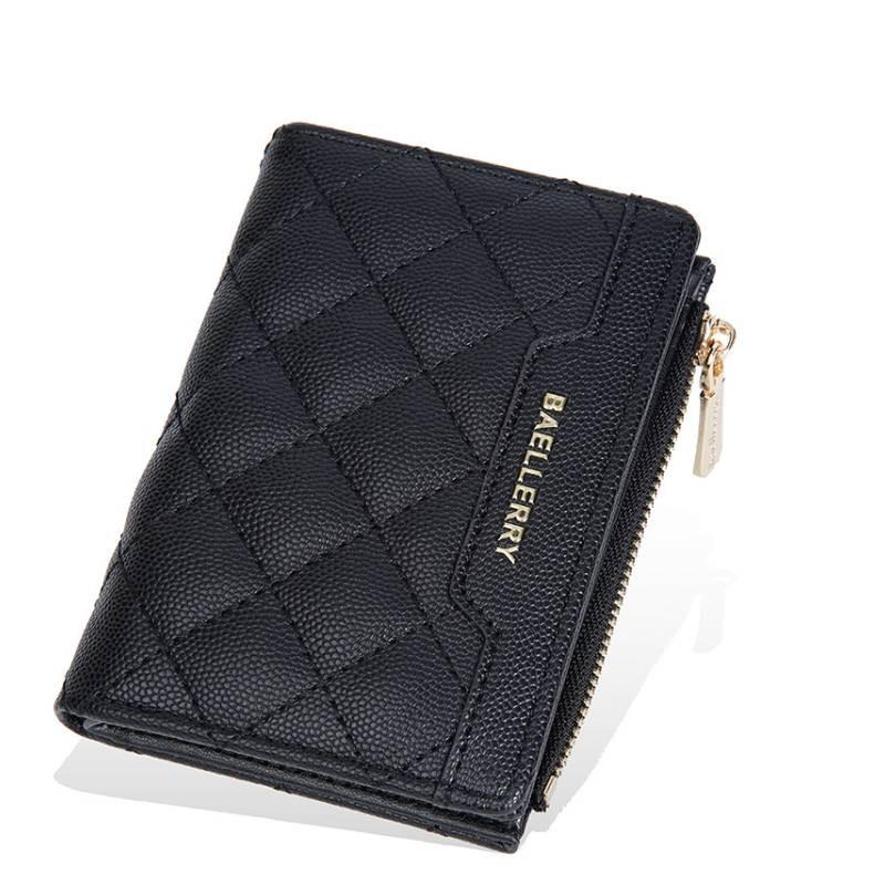 Crossborder Style Ladies Short Wallet With Pu Material And Multicard Slots For Daily Use