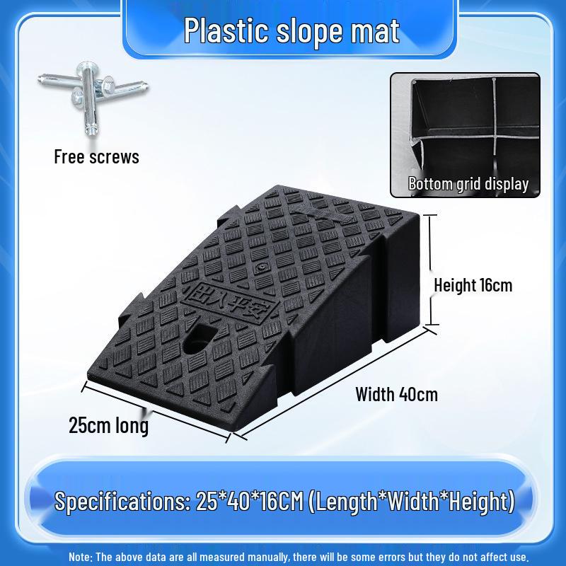 Home Car Step Threshold Mat - Plastic Curb Ramp