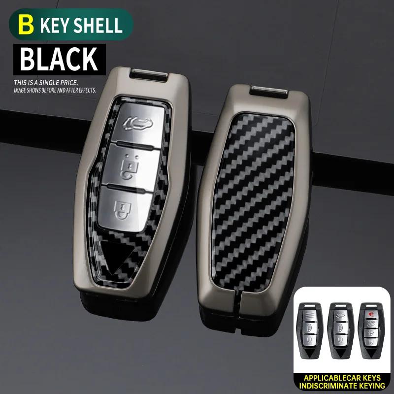 

Styling Mouldings Alloy Car Remote Key Case Cover Protect Shell Bag For Mitsubishi Outlander 2022 2023 2024 Transparent Smart Ac