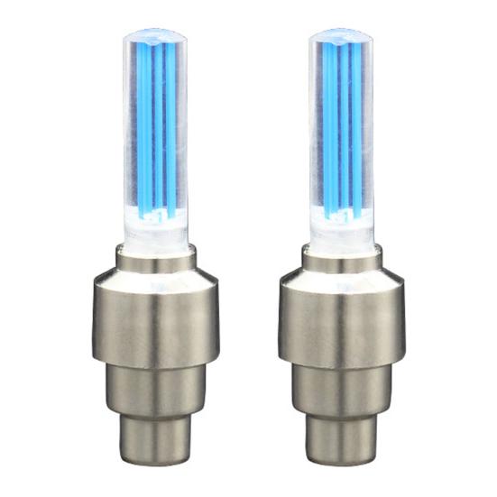 

2 шт., универсальная лампа с клапаном, водонепроницаемая, ослепляющая, индукционная, с вибрационной головкой, для мотоциклов синий