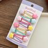 Sweet Candy Color Children's Drip Oil Hollow Bb Clip Cute Star Bow All-inclusive Girls' Small Pressure Clip Hair Band