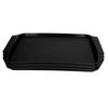 3PCS Colorful Food Tray Rectangle Thickened Binaural Plastic Tray Heat Resistance Stackable Cafeteria Trays for Hotel