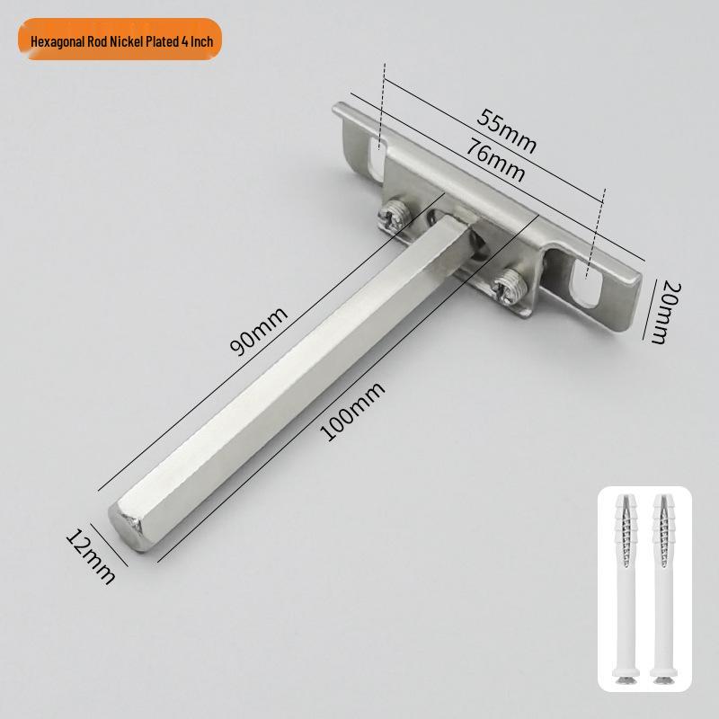 T-Shaped Invisible Shelf Bracket: Wall Mount Bookshelf & Storage Support.