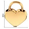 2Pcs Heart Shape Vintage Metal Mini Padlock Bag Suitcase Luggage Box Key Lock with Key.
