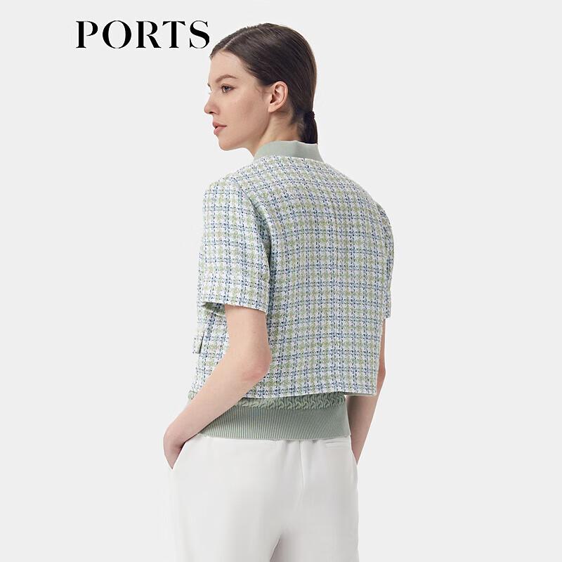 PORTS Women's 2025 S/S Short Plaid Jacket ST8J003TFD053