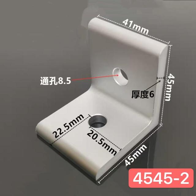 2 Holes Vertical Corner Brackets 1515 2020 3030 4040 4545 Aluminum Alloy 2 Hole 90 degreee Inside Corner Bracket