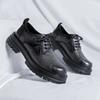 Fashion Green Leather Classic Men's Casual Shoes High Quality Red Men's Thick Sole Leather Shoes Brogue Retrol Business Shoes for Men