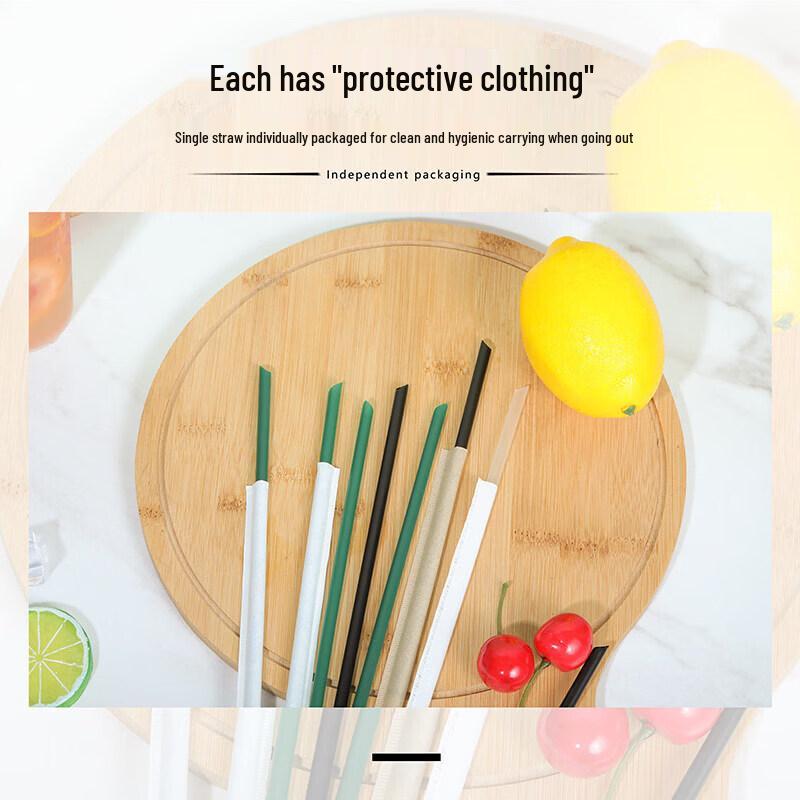 Qiwei Disposable Thin Extended Plastic Straws