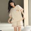 [High-quality Imitation Cotton] Pajamas Women's Summer Thin Short-sleeved New Cute Outer Wear Summer Loose Loungewear Set