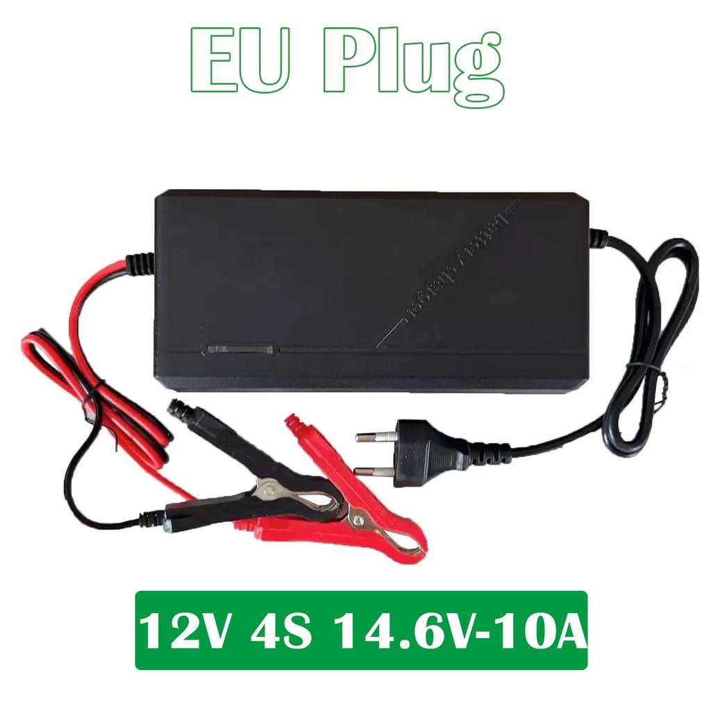LiFePo4 Charger 12V 24V 5A 10A Car Battery Charger 110-220V Smart Battery Charger 14.6V 29.2V Fast Charger For Car Fast Charging With Alligator Clip