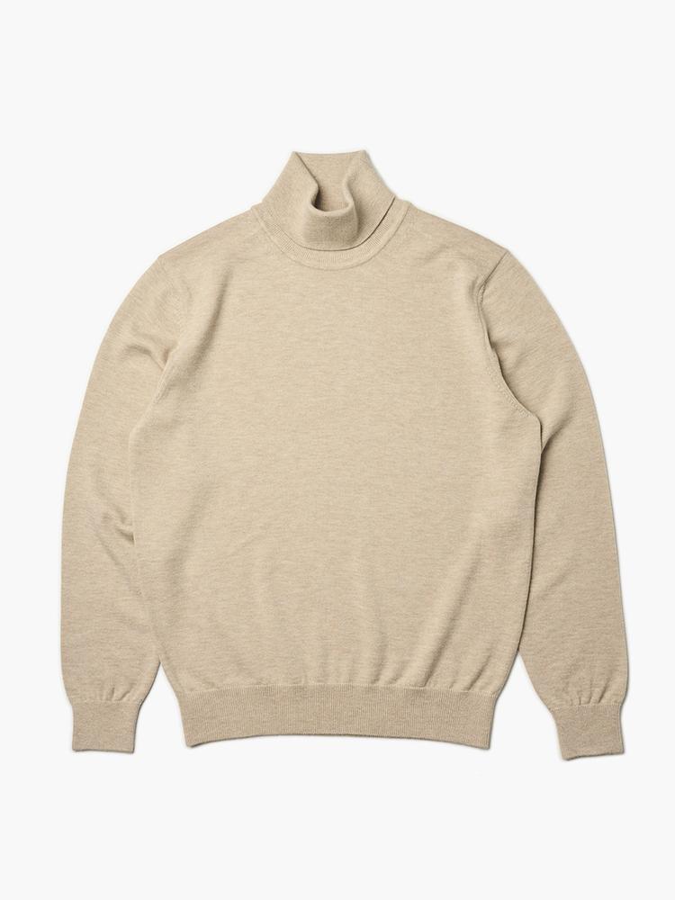 Berno 24Fw Turtle-Neck Knit Oatmeal L