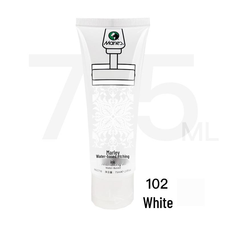 Mali Black Water-Based Block Printing Ink, 75ml Tube