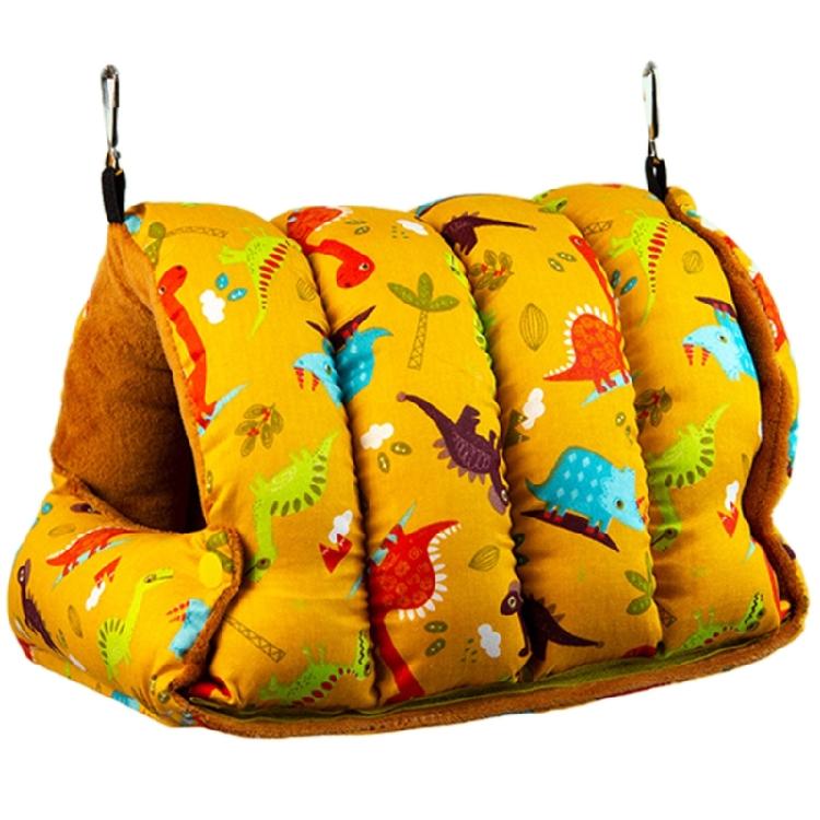 Fashion Pet Bird Parrot Cages Windproof Hammock Hut Tent Bed Hanging Cave