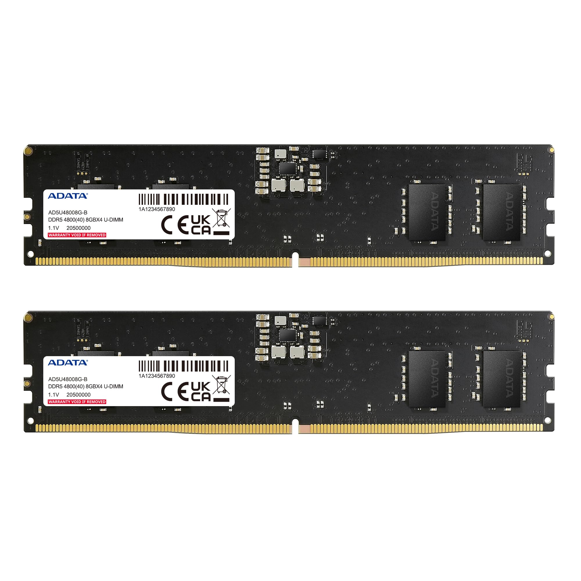 

PC Memory DDR5 4800MHz 8GB x 2 [ADATA] U-DIMM AD5U48008G-DT-I