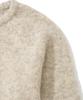KNITTED (Unixsex) Boucle Raglan Crop Round Knit Oatmeal