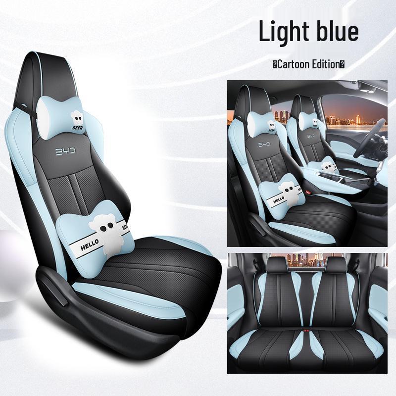 Seagull Special Car Seat Cover Set - Sporty Leather, Four Seasons Cushion