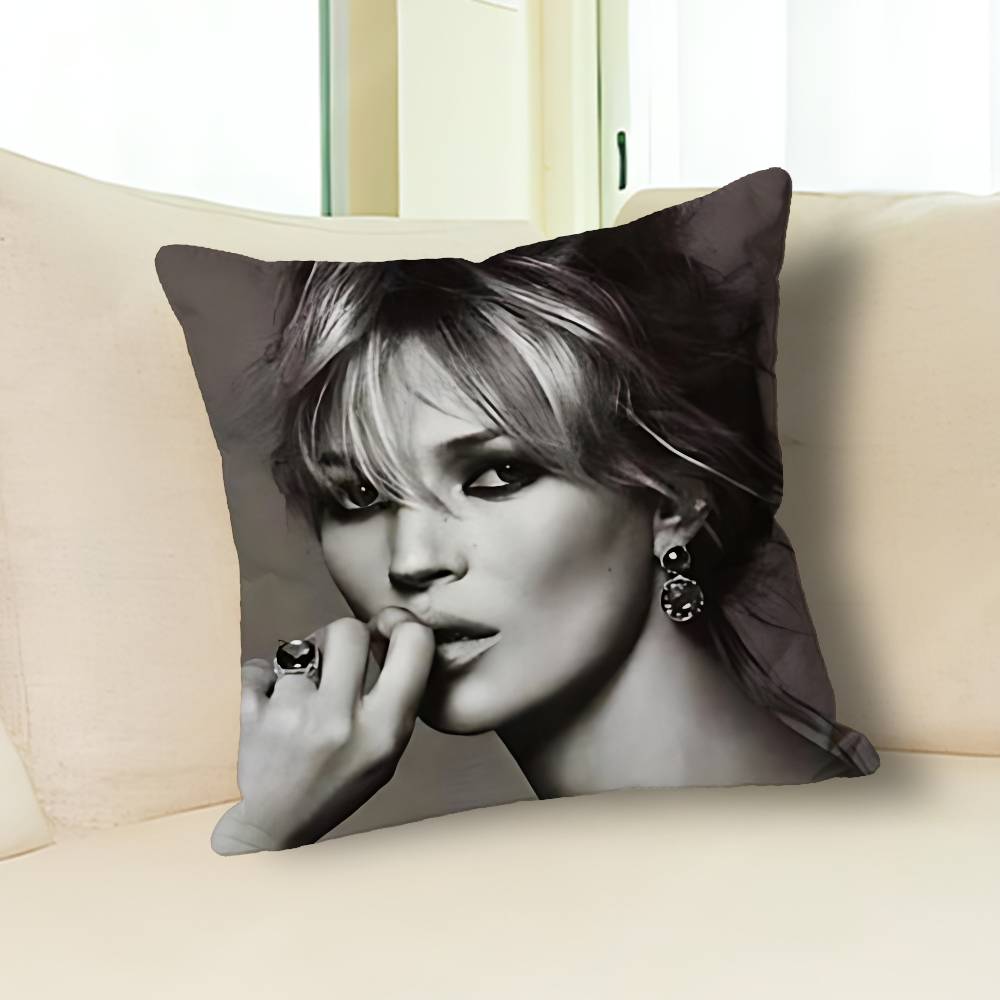 Model K-Kate M-Moss Pillow Cases for Bedroom Living Room Sofa Home Decor Polyester Cushion Cover with Zipper