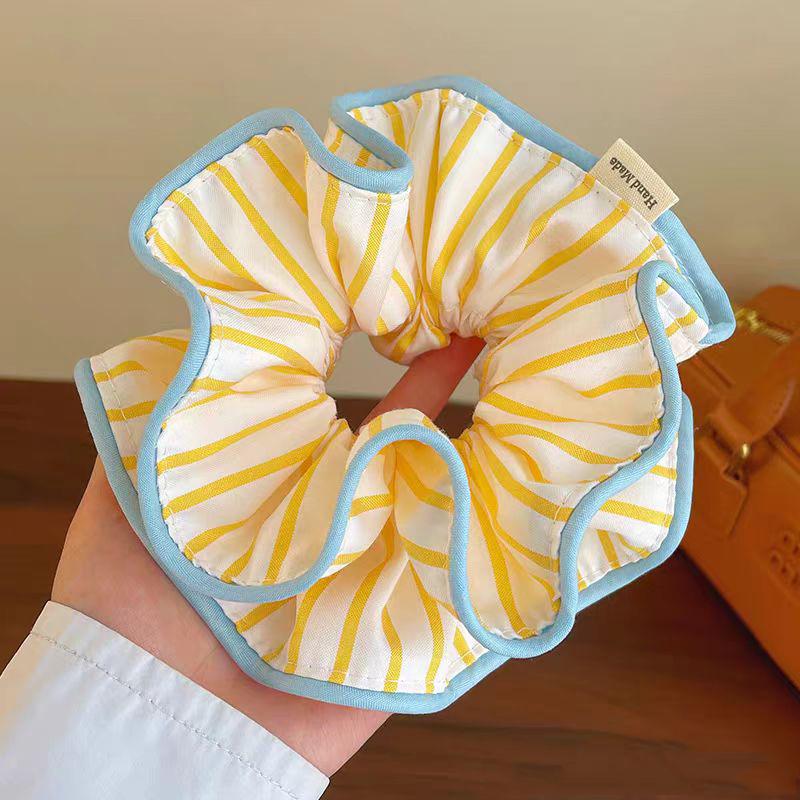 Korean Premium Lace Scrunchie: Women's High-End, Durable, Elastic Hair Accessory