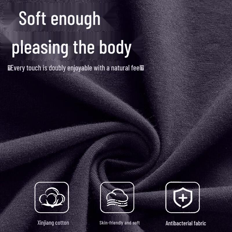 Langsha Men's Round Neck Cotton Thermal Set