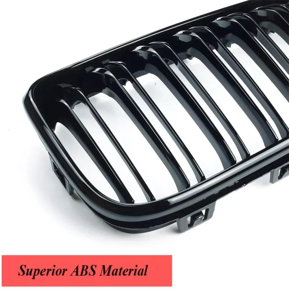 2015-2017 Racing Grille For BMW F20 F21 120i LCI 1 Series 2015 2016 2017 Glossy Black Front Kidney Grill Grille Sports Slat