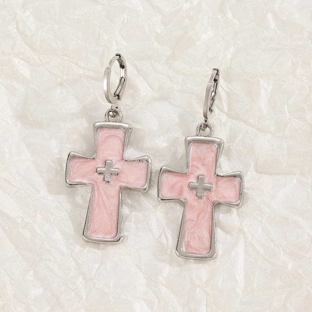 Goth Vintage Cute Bowknot Pink Strawberry Heart Star Pendant Earrings Egirl Gothic 2000s Y2K EMO Rave Zircon Scene Accessories