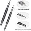 Spring Center Punch Woodworking Metal Drill Hammerless Dual Head Nail Setter Spring Loaded Door Hinge Pin Remover Tools
