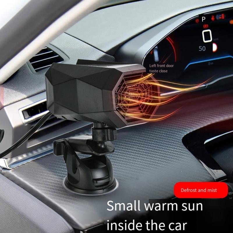 Quick Heat Car Space Fan Heater, 12V Portable Auto Heating Coolers with Overheat Protection for Cozy Driving Experience