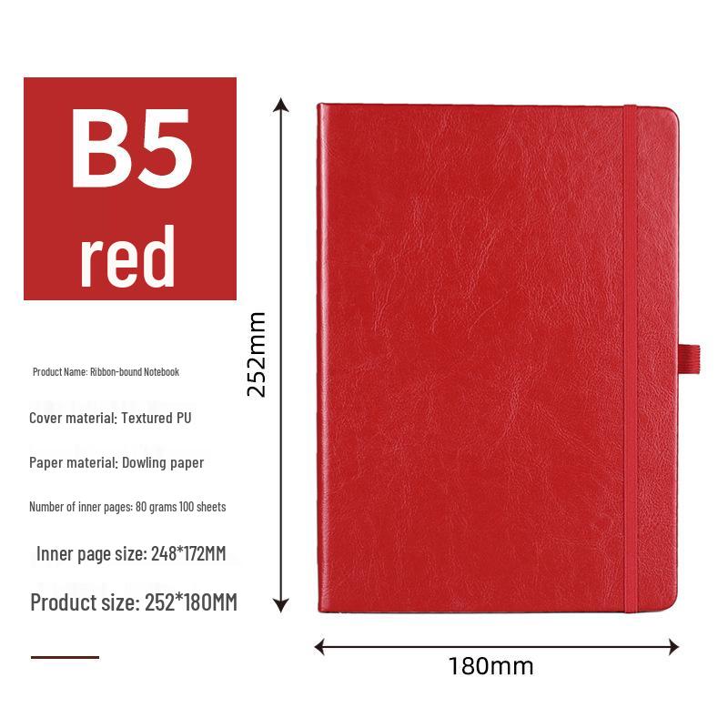 A5 Custom Ribbon Hardcover Notebook for Students and Professionals