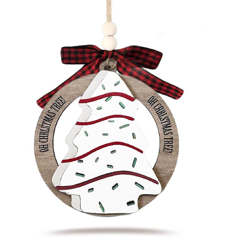 New Home Ornament 2025 - Housewarming Gifts for New Home, House Warming Gift for Women Couple Houseowners Ideas, Wooden First Home Chirstmas Ornament