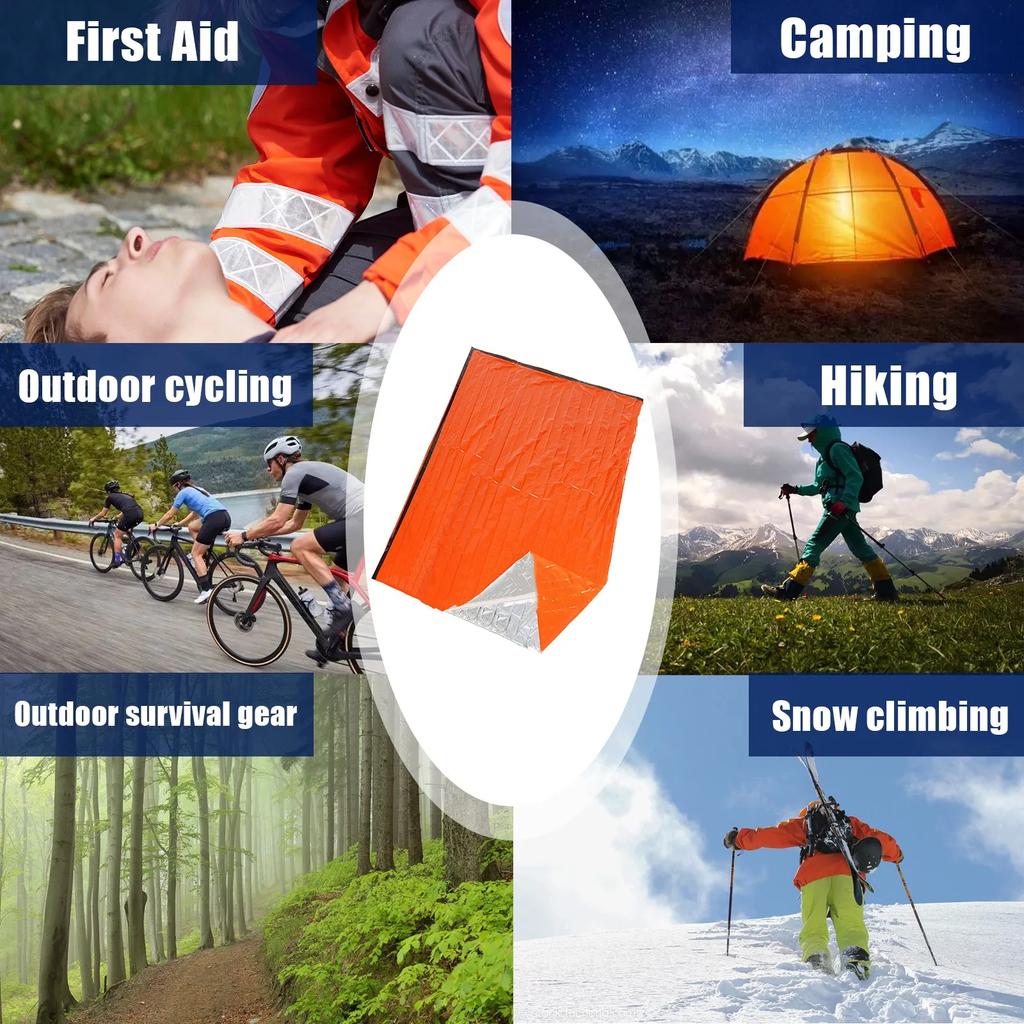 Emergency sleeping bag, lightweight insulation waterproof PE aluminum film emergency sleeping bag