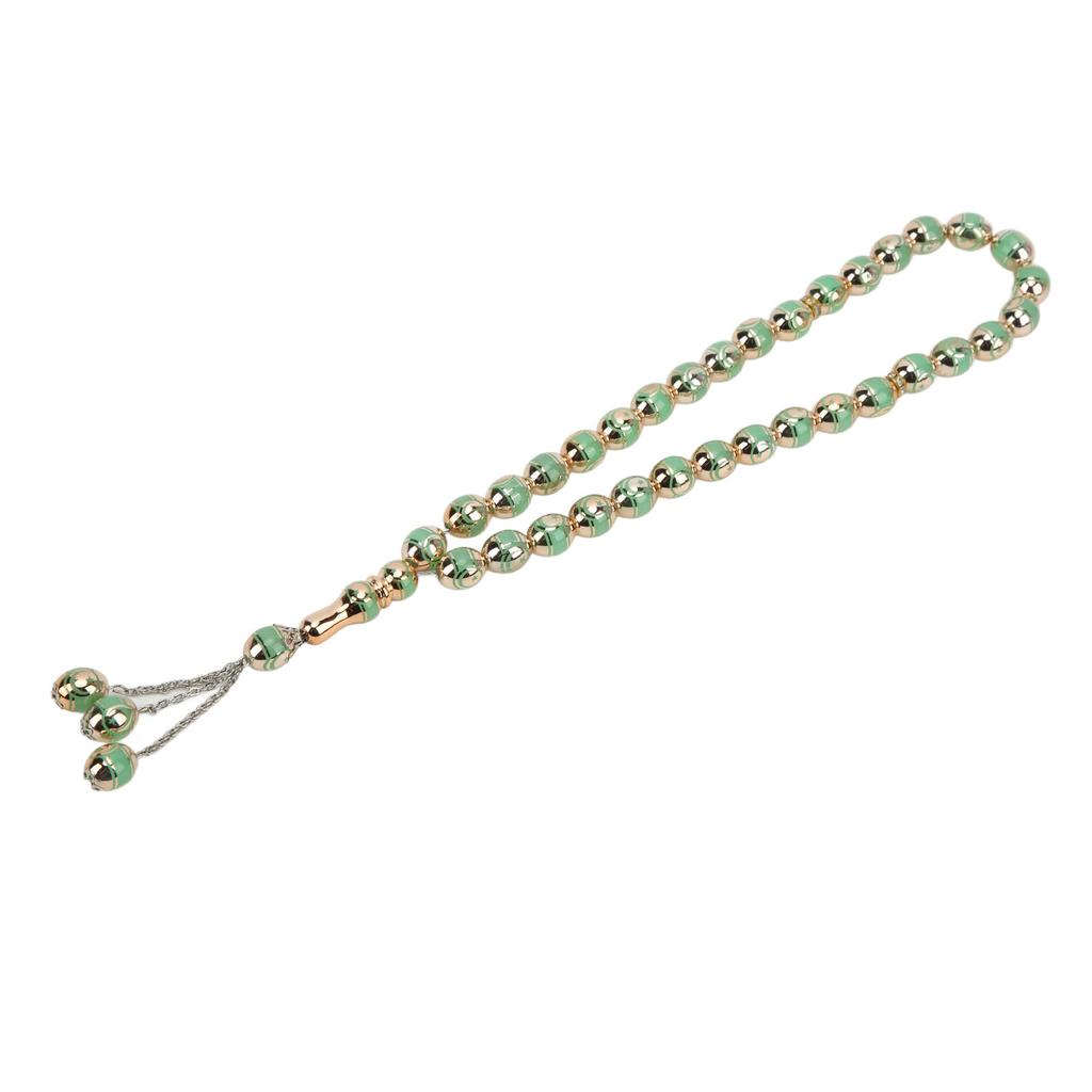 Růženec Bílá Béžová Jezerní modrá Zelená Barva Vzor hvězdy Pryskyřice 33 modlitebních korálků pro denní