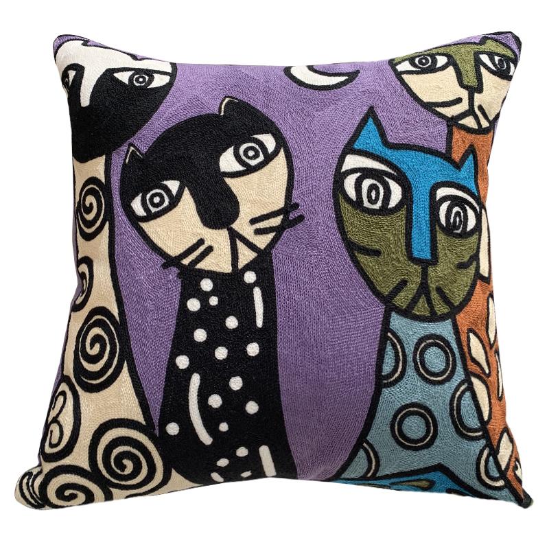 Picasso Embroidered Decorative Throw Pillowcases Abstract Creative Decoration for Home Sofa Pillow Cover